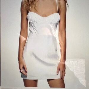 Zara Poplin Corset Mini Dress - Size S